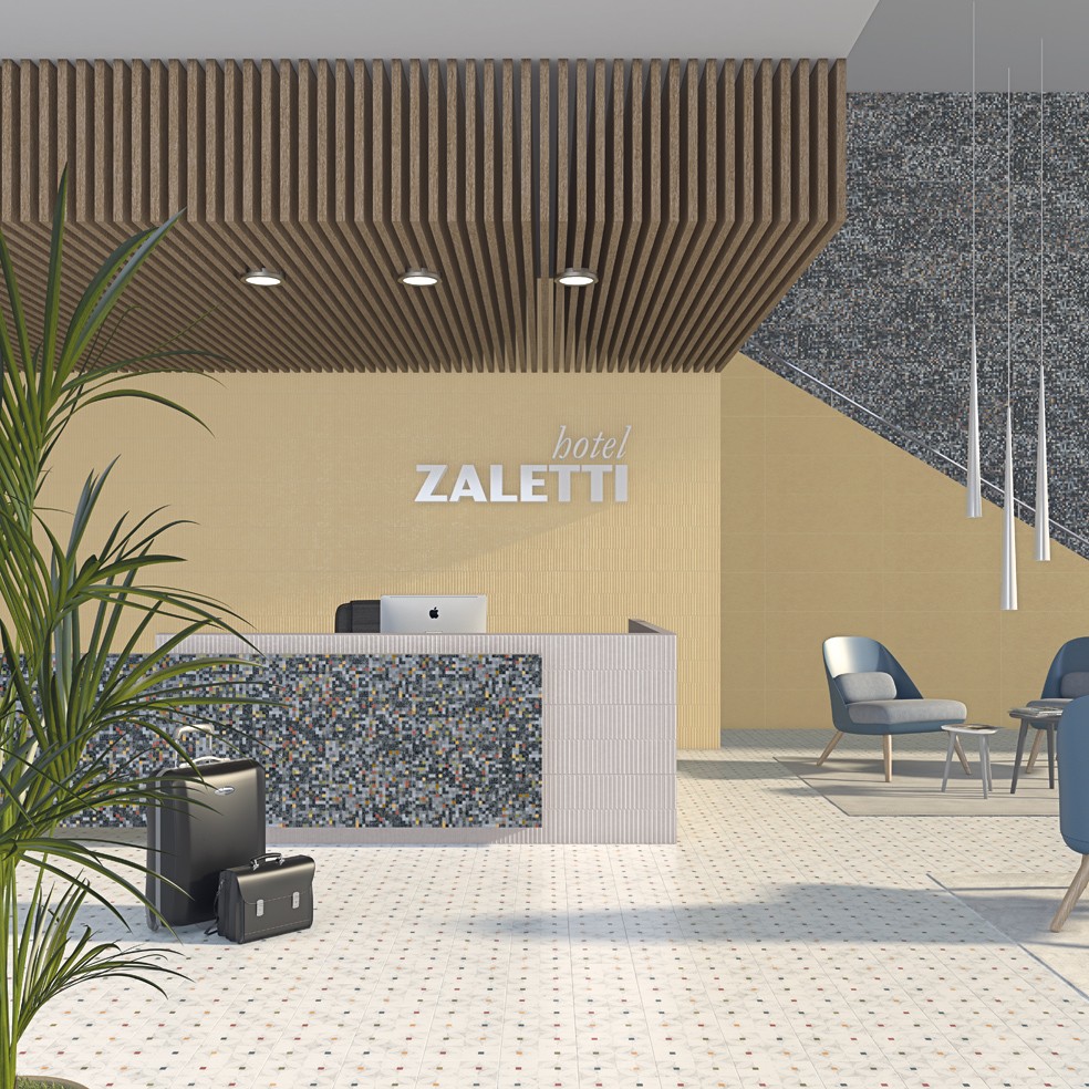 Carrelage Aspect terrazzo Straci motif clara 20x20 cm