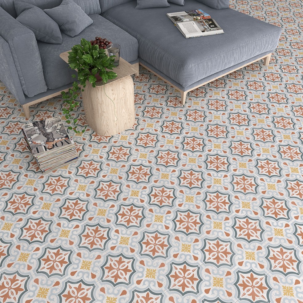 Carrelage Aspect terrazzo Straci motif alessandro 20x20 cm