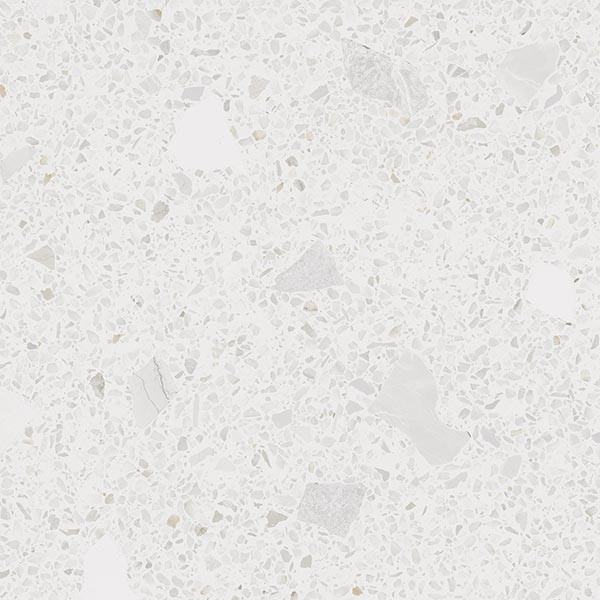 Carrelage Aspect terrazzo Straci blanc granita 60x60 cm