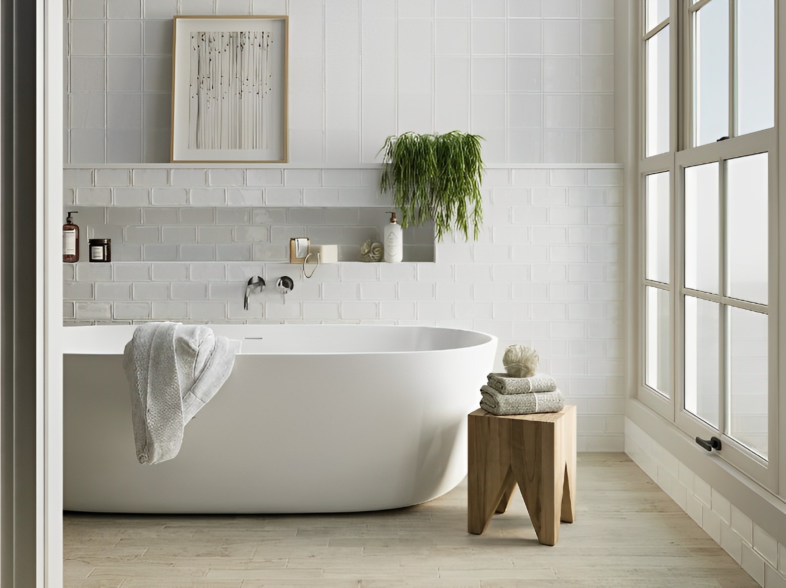 Carrelage Zellige Alicante blanc Brillant 7.5x15 cm