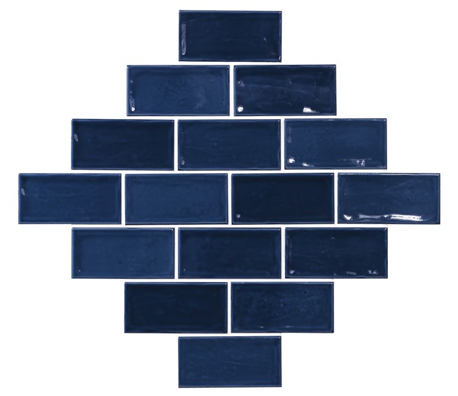 Carrelage Zellige Alicante bleu foncé 7.5x15 cm