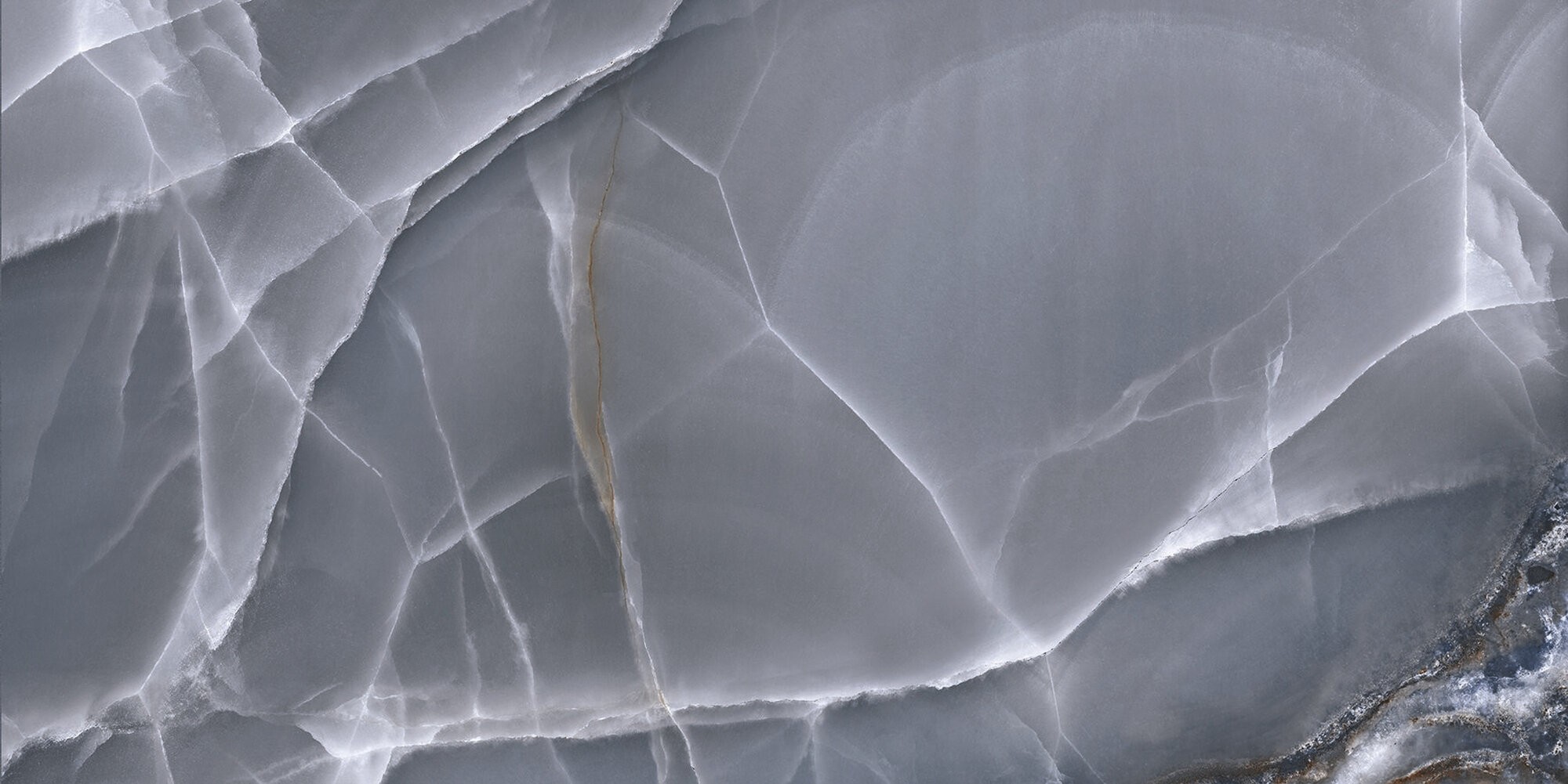 Carrelage Aspect marbre Colorado bleu poli 60x120 cm