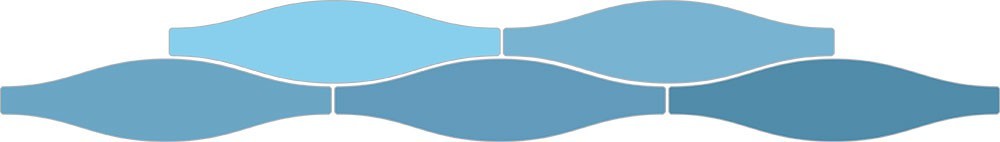 Carrelage Faience murale Rio bleu Brillant 7.5x30 cm