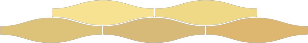 Carrelage Faience murale Rio jaune Brillant 7.5x30 cm