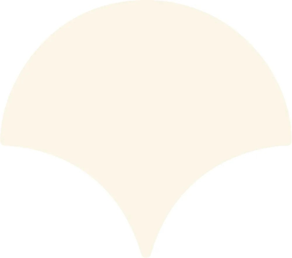 Carrelage ecaille de poisson Fisho blanc crème 15x17 cm