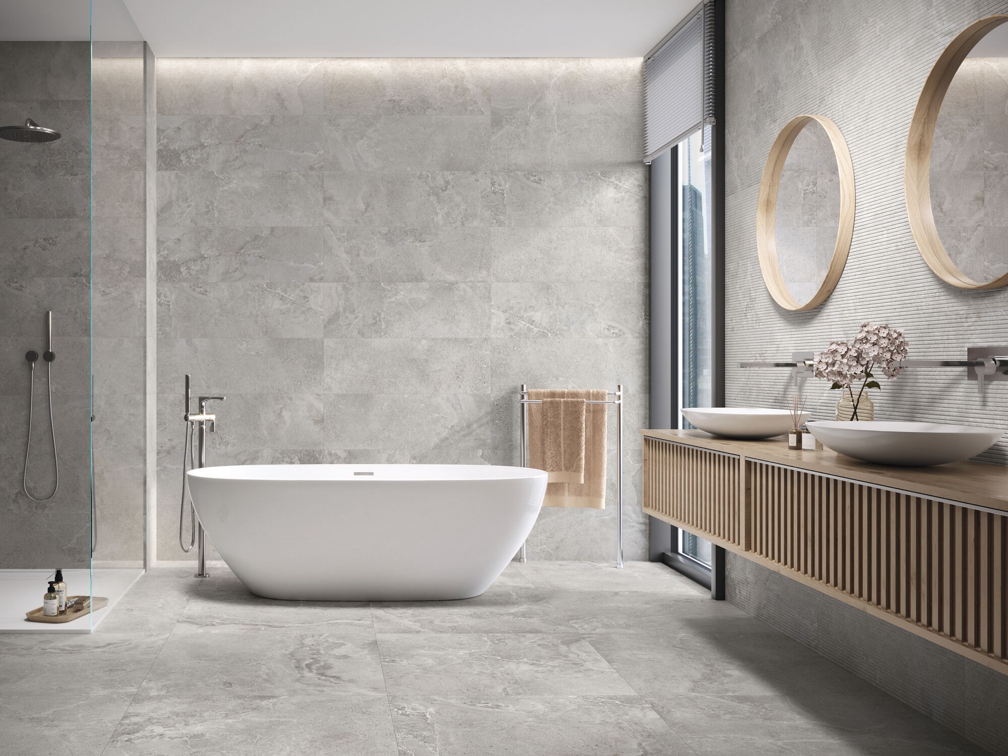 Carrelage Aspect béton  Stone gris  60x60 cm