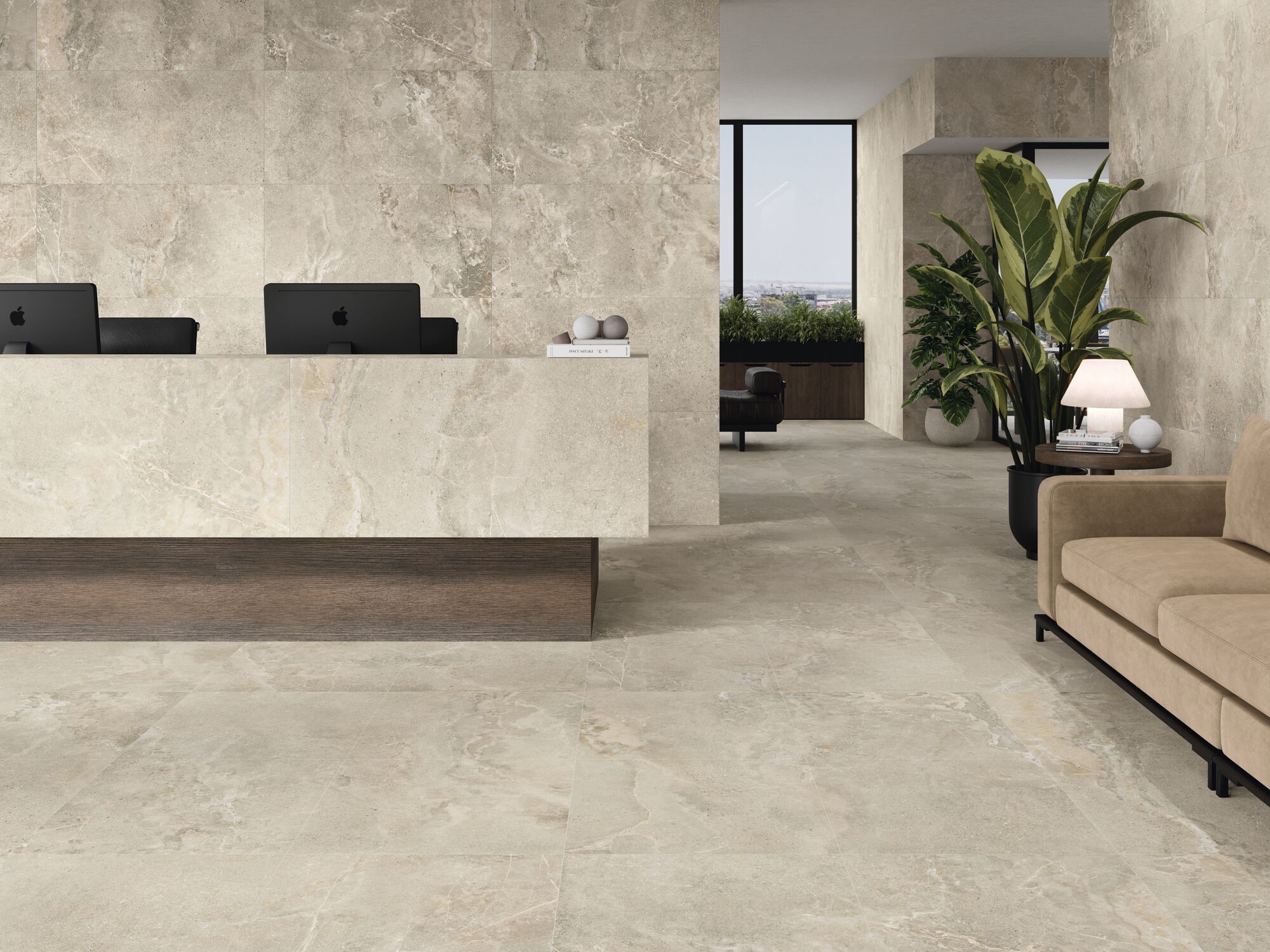 Carrelage Aspect béton  Stone beige  60x60 cm