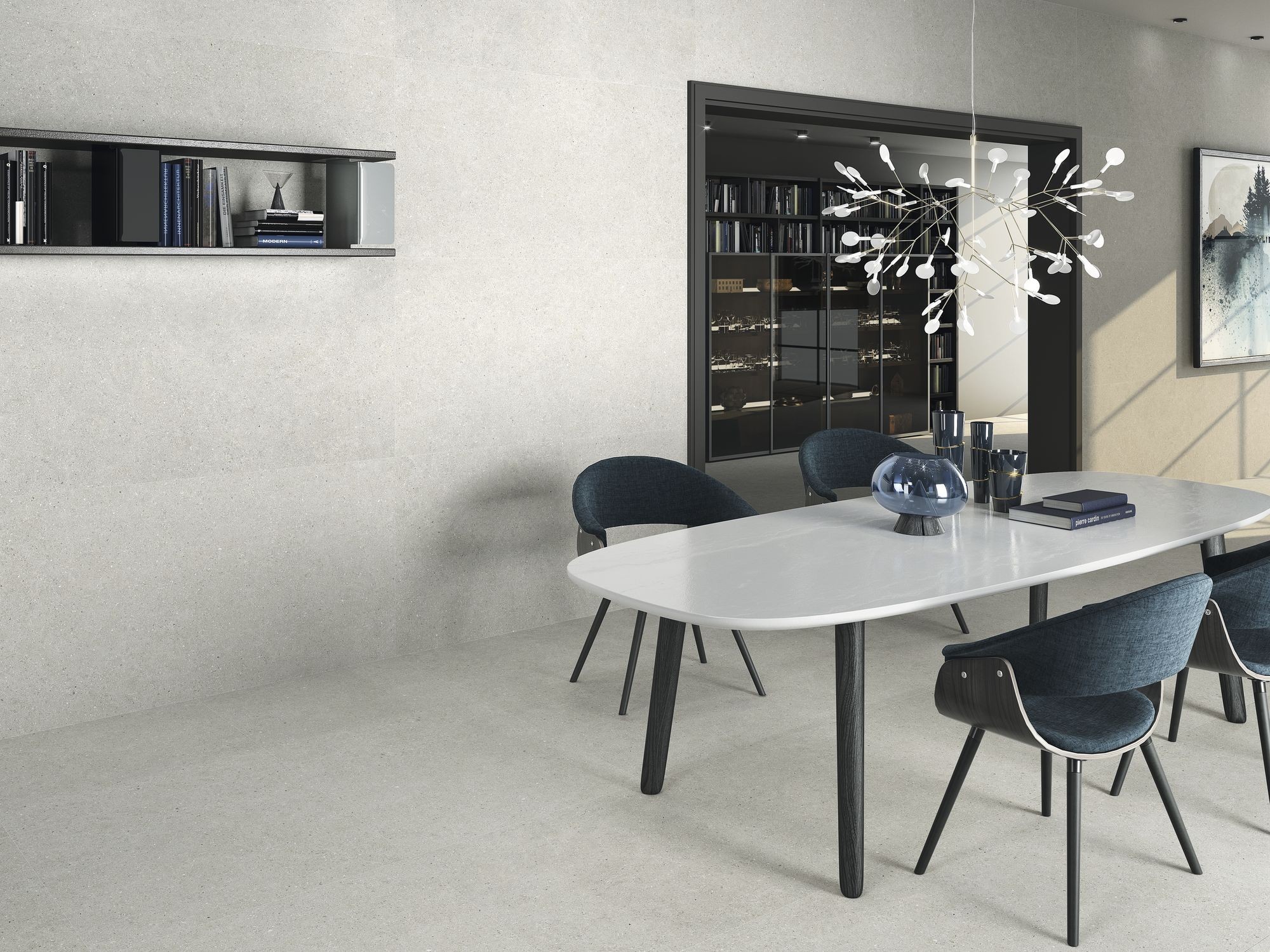 Carrelage Aspect béton  Bruch gris clair antiderapant R-11 60x60 cm