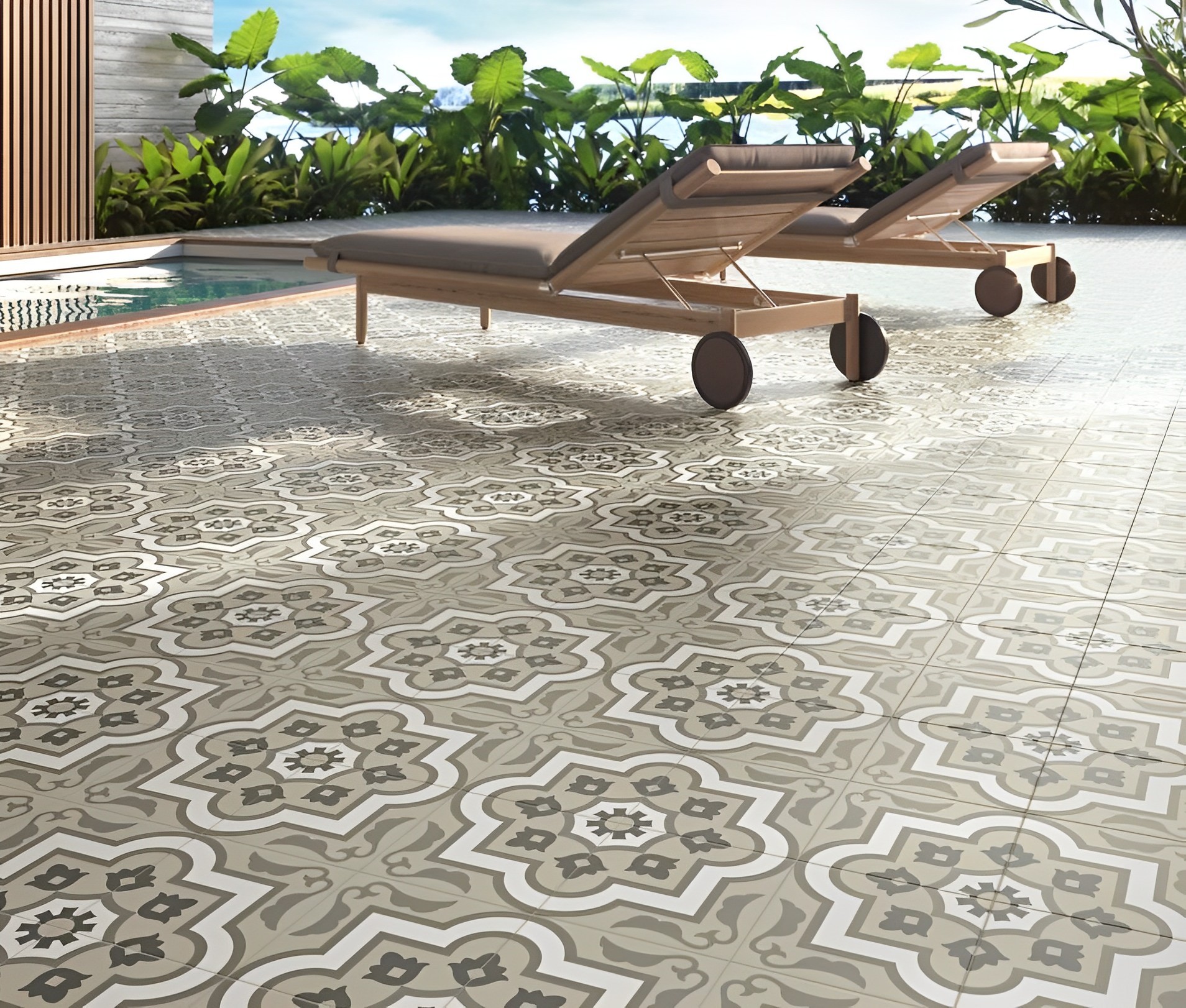 Carrelage carreaux de ciment Villa motif maravilla 20x20 cm