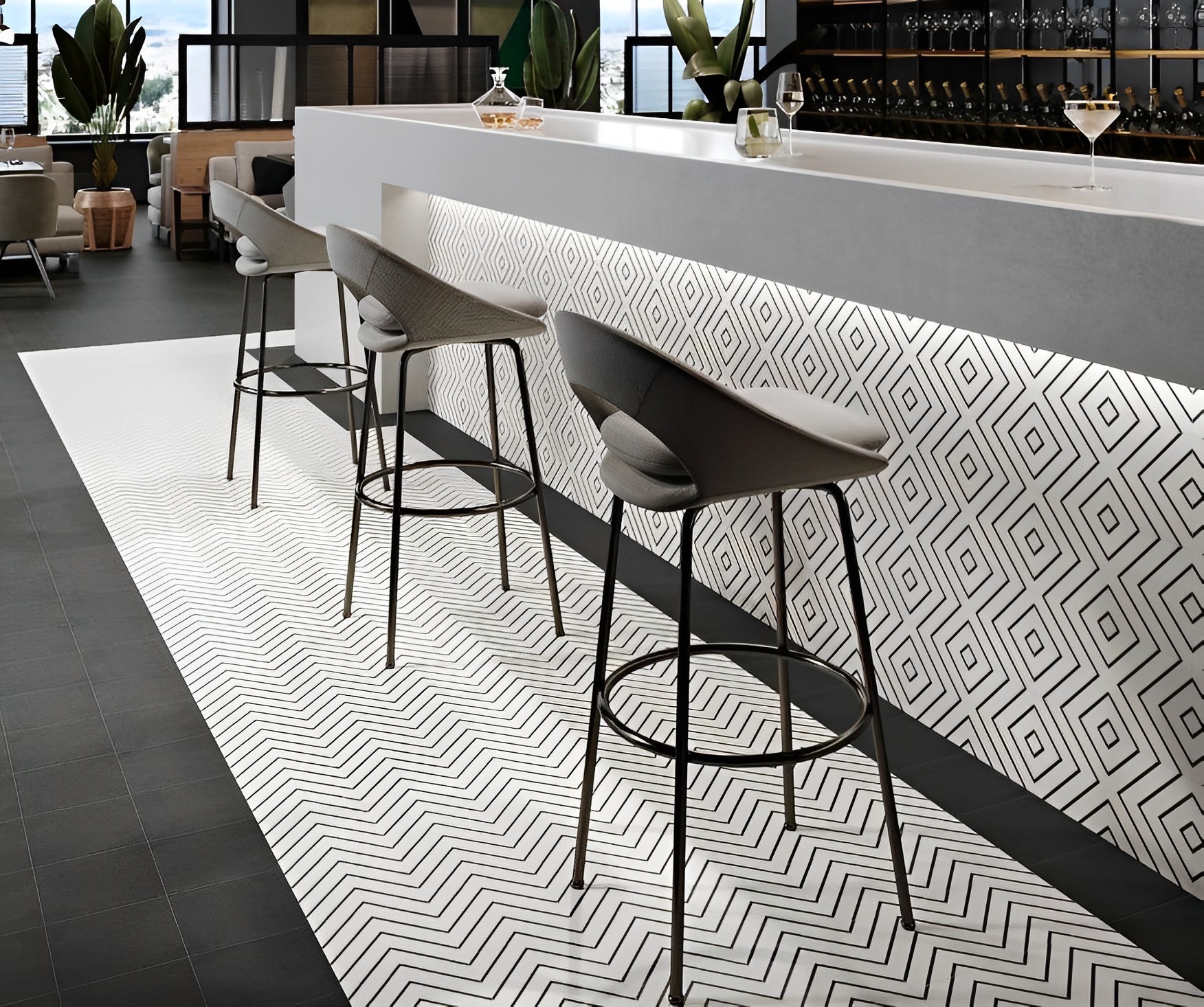 Carrelage carreaux de ciment Villa motif resplandor 20x20 cm