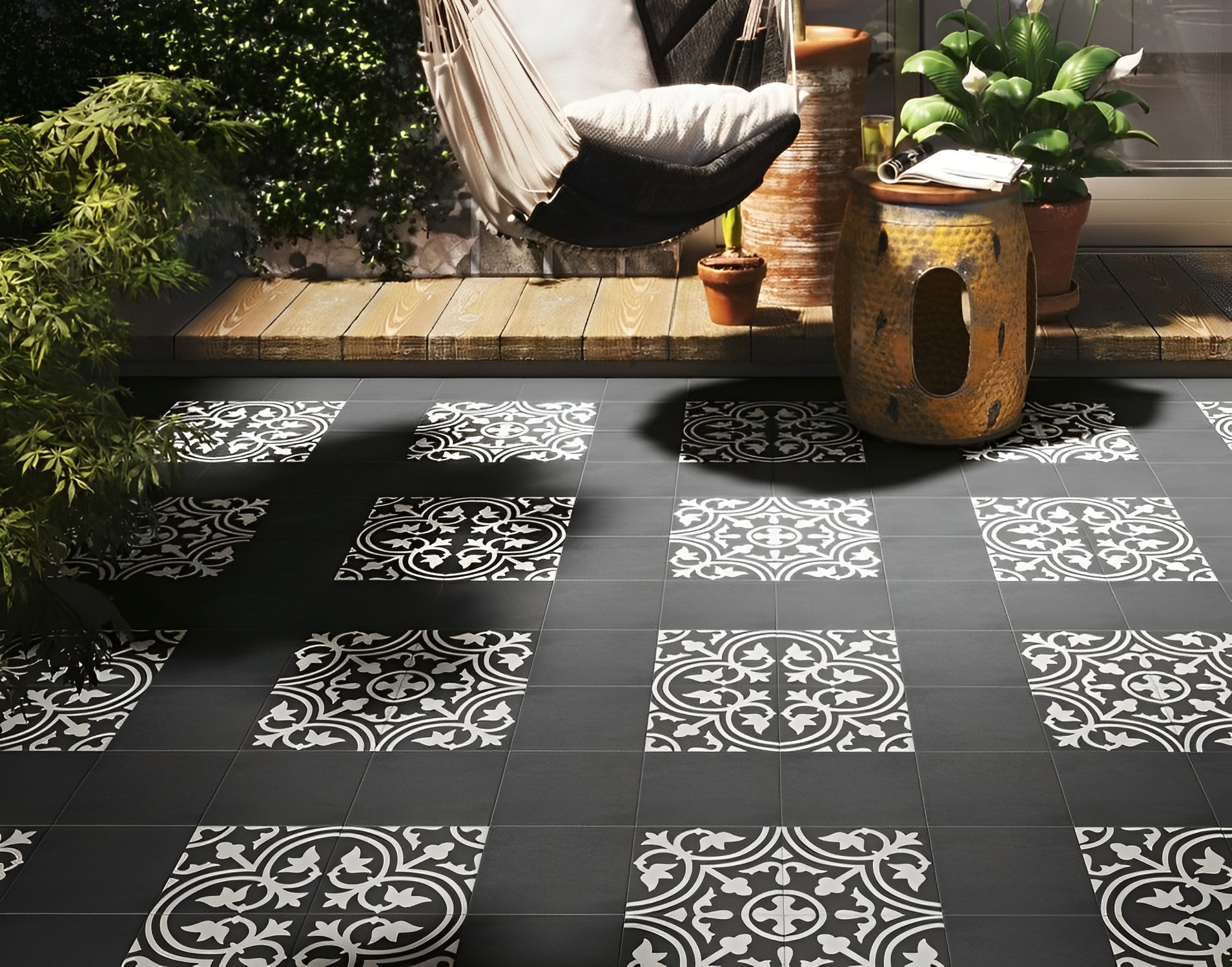 Carrelage carreaux de ciment Villa motif sinfonia 20x20 cm