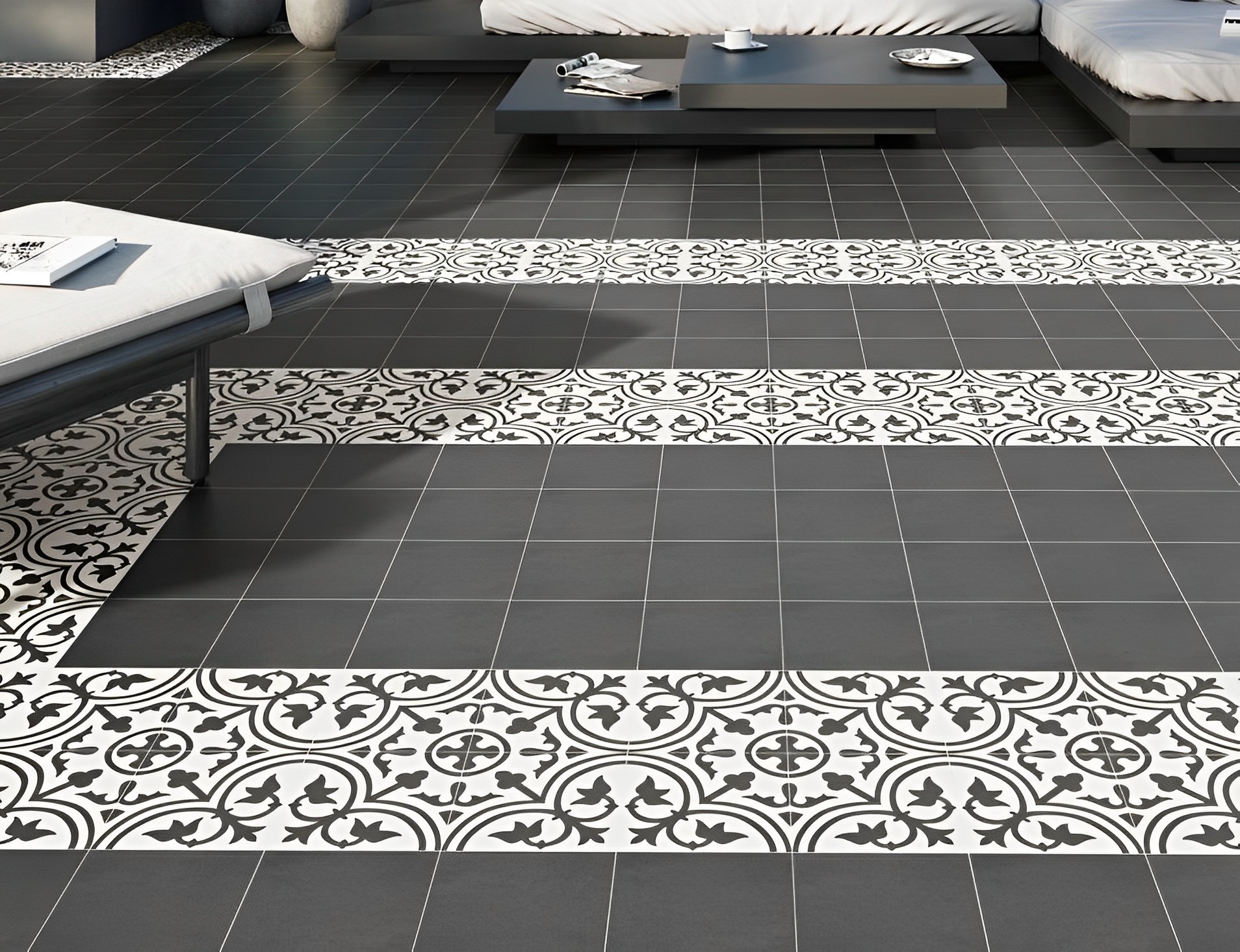 Carrelage carreaux de ciment Villa motif esencia 20x20 cm