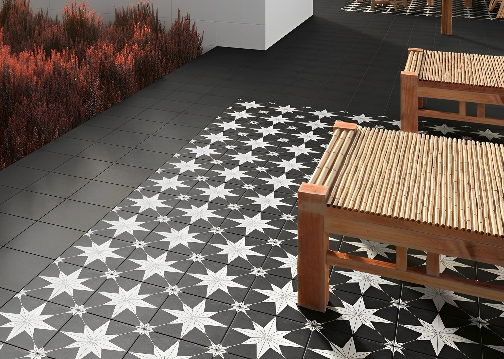 Carrelage carreaux de ciment Villa motif vida 20x20 cm