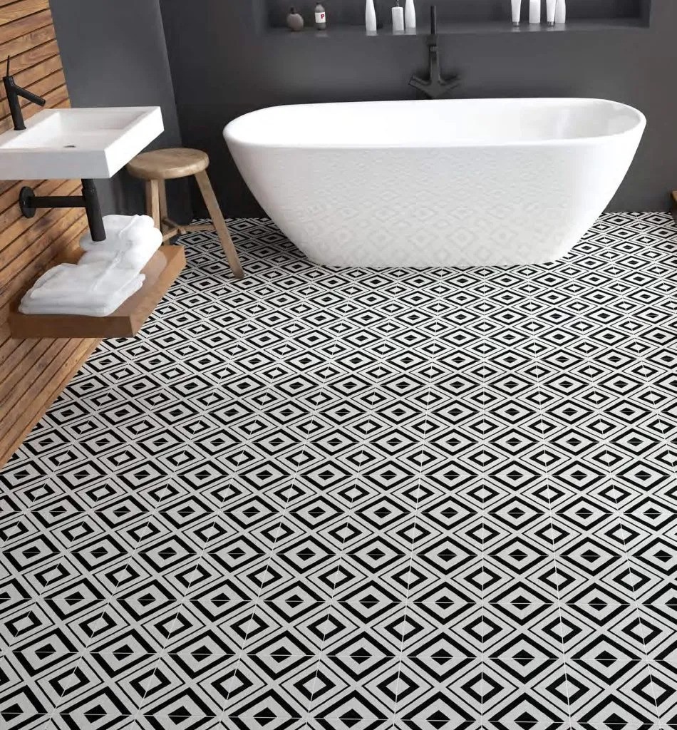 Carrelage carreaux de ciment Cimento motif serenità 20x20 cm