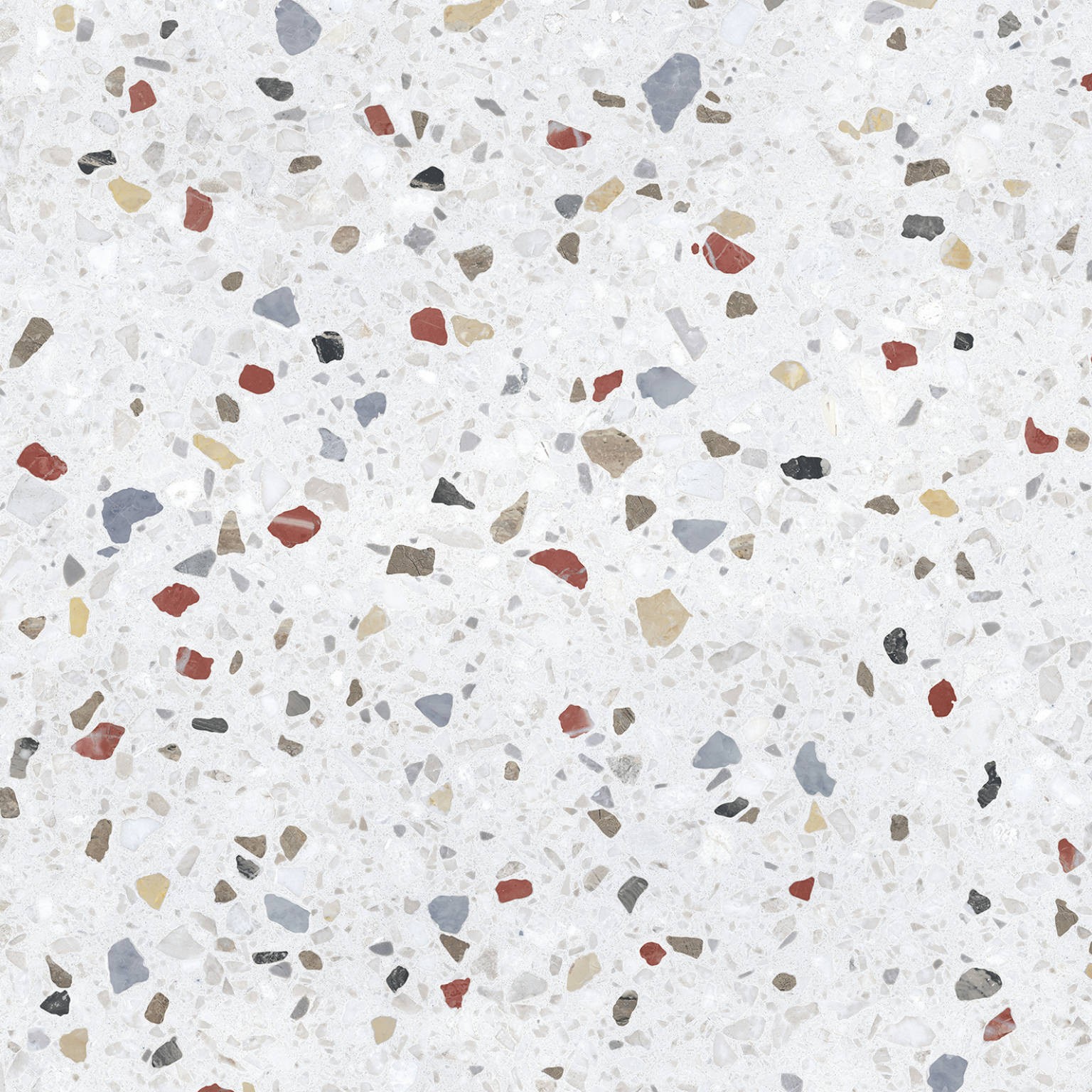 Carrelage Aspect terrazzo kuta blanc mix 66x66 cm