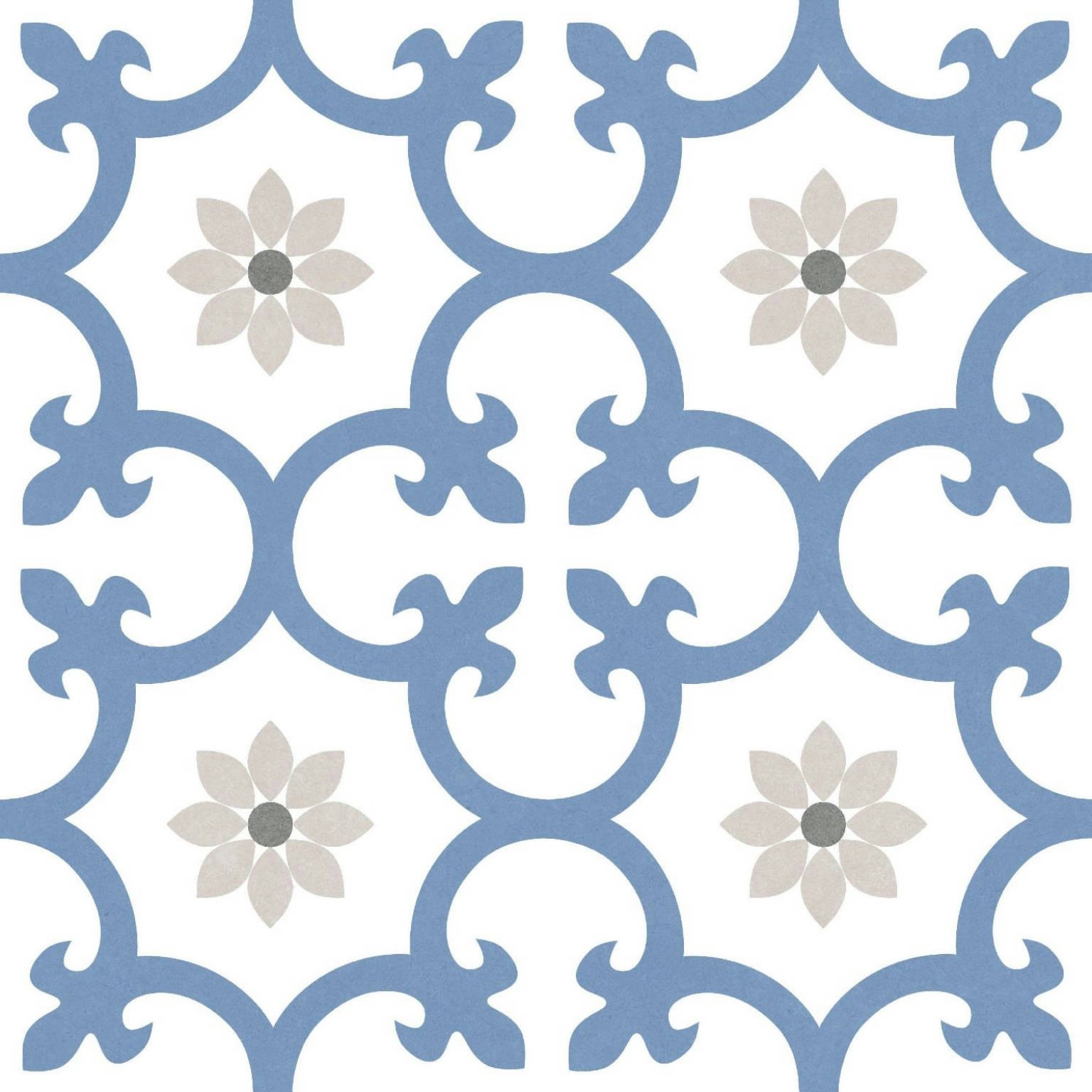 Carrelage carreaux de ciment enigma bleu  25x25 cm