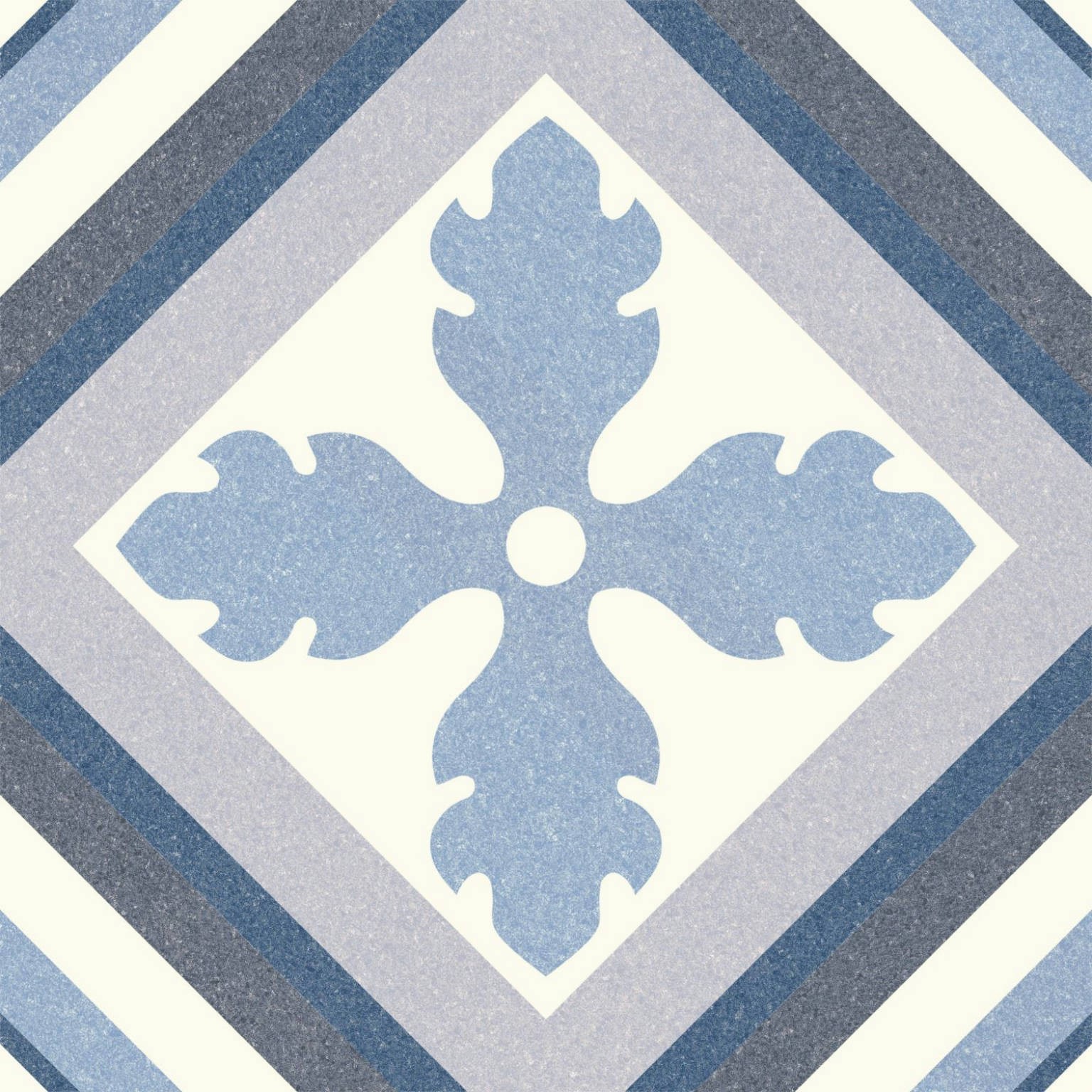 Carrelage carreaux de ciment Laos bleu tropez 25x25 cm