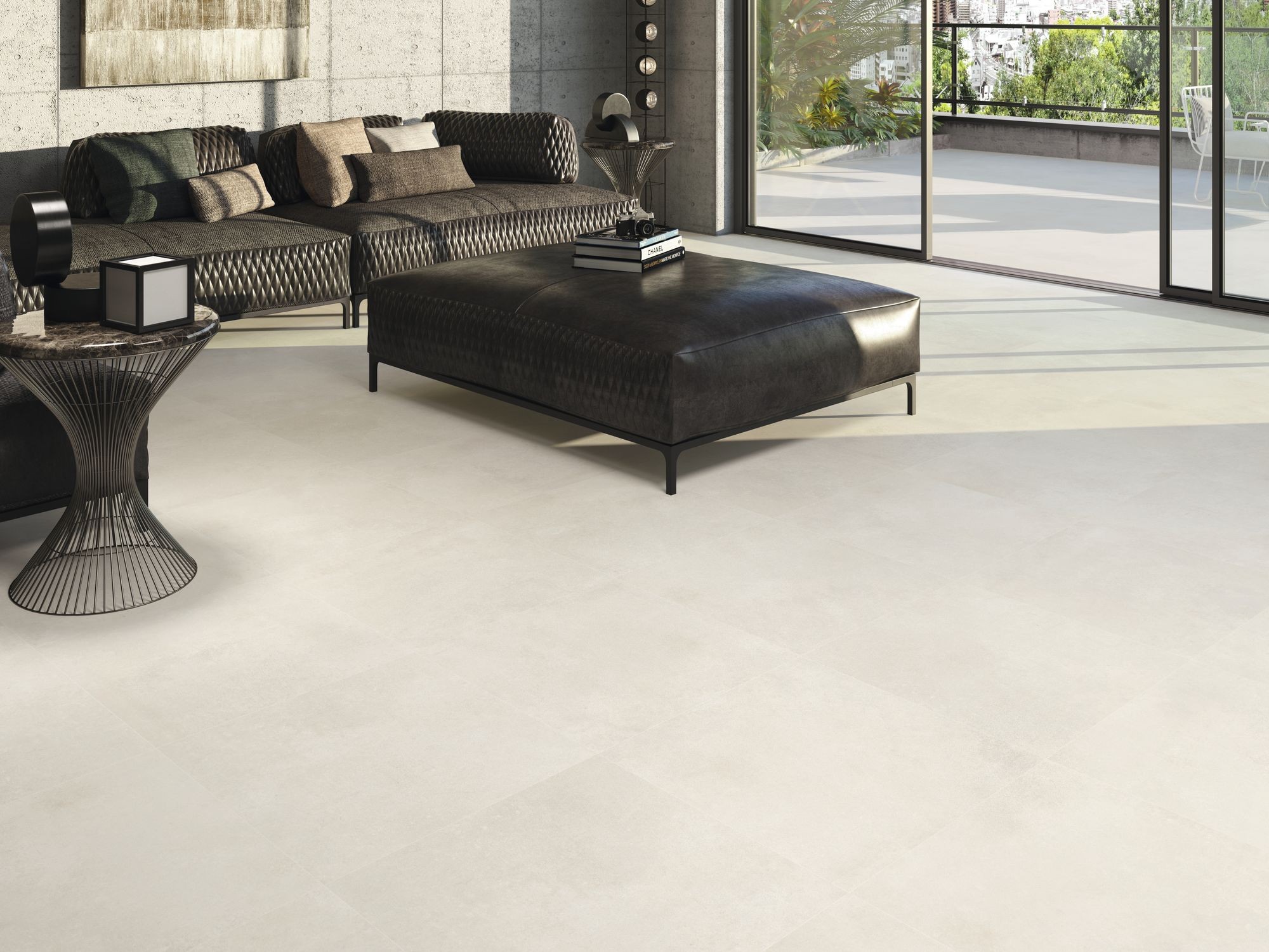 Carrelage aspect béton Tekrart beige  clair 60x60 cm