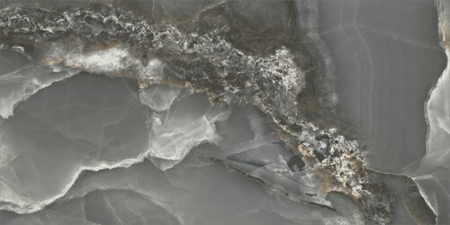 Carrelage aspect marbre Colorado noir  poli 60x120 cm