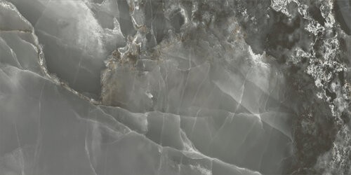 Carrelage aspect marbre Colorado noir  poli 60x120 cm