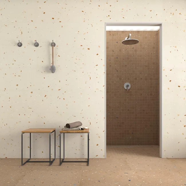 Carrelage Aspect terrazzo Aroma orange  60x60 cm