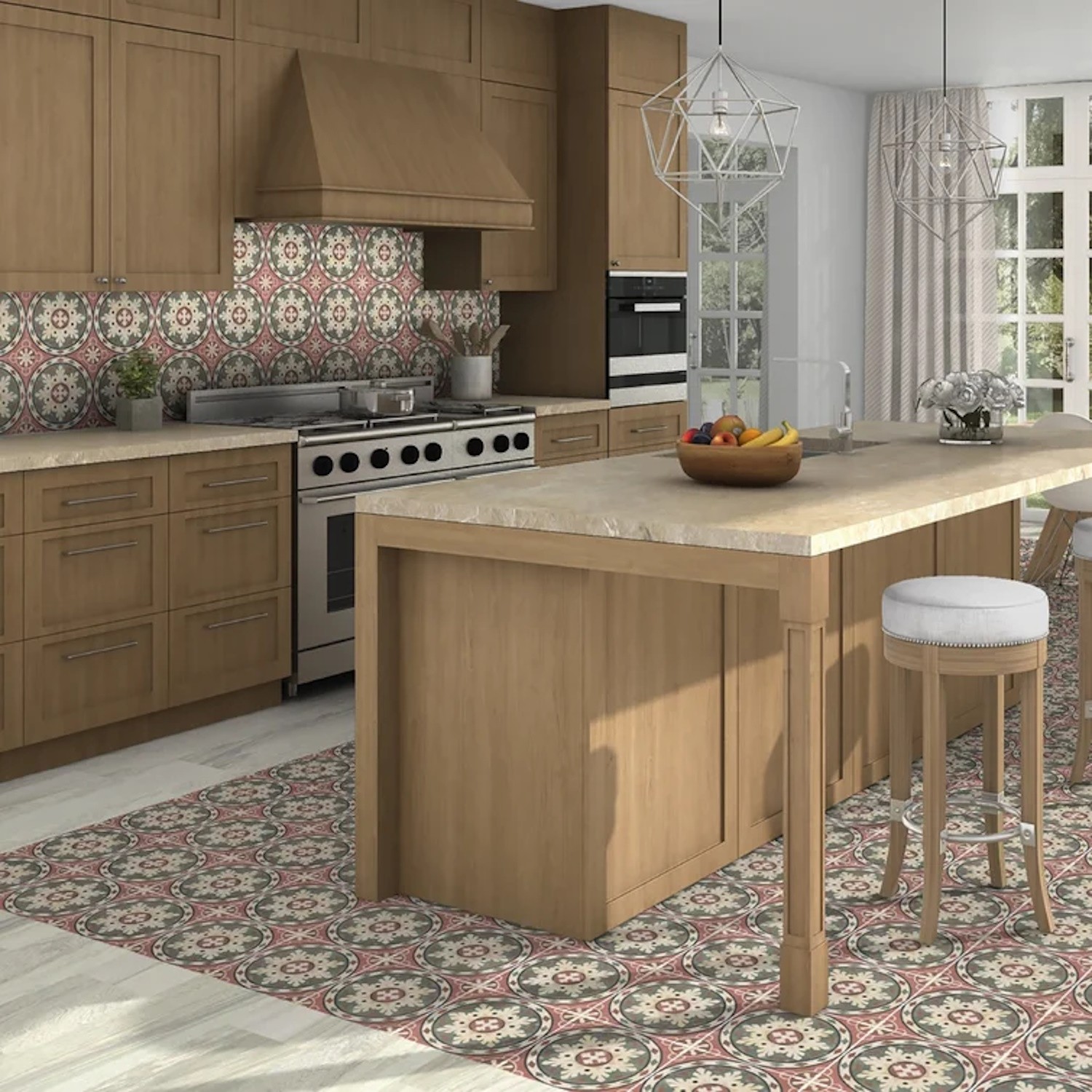 Carrelage carreaux de ciment Habana motif  25x25 cm