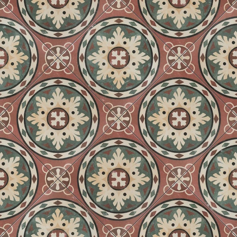 Carrelage carreaux de ciment Habana motif  25x25 cm